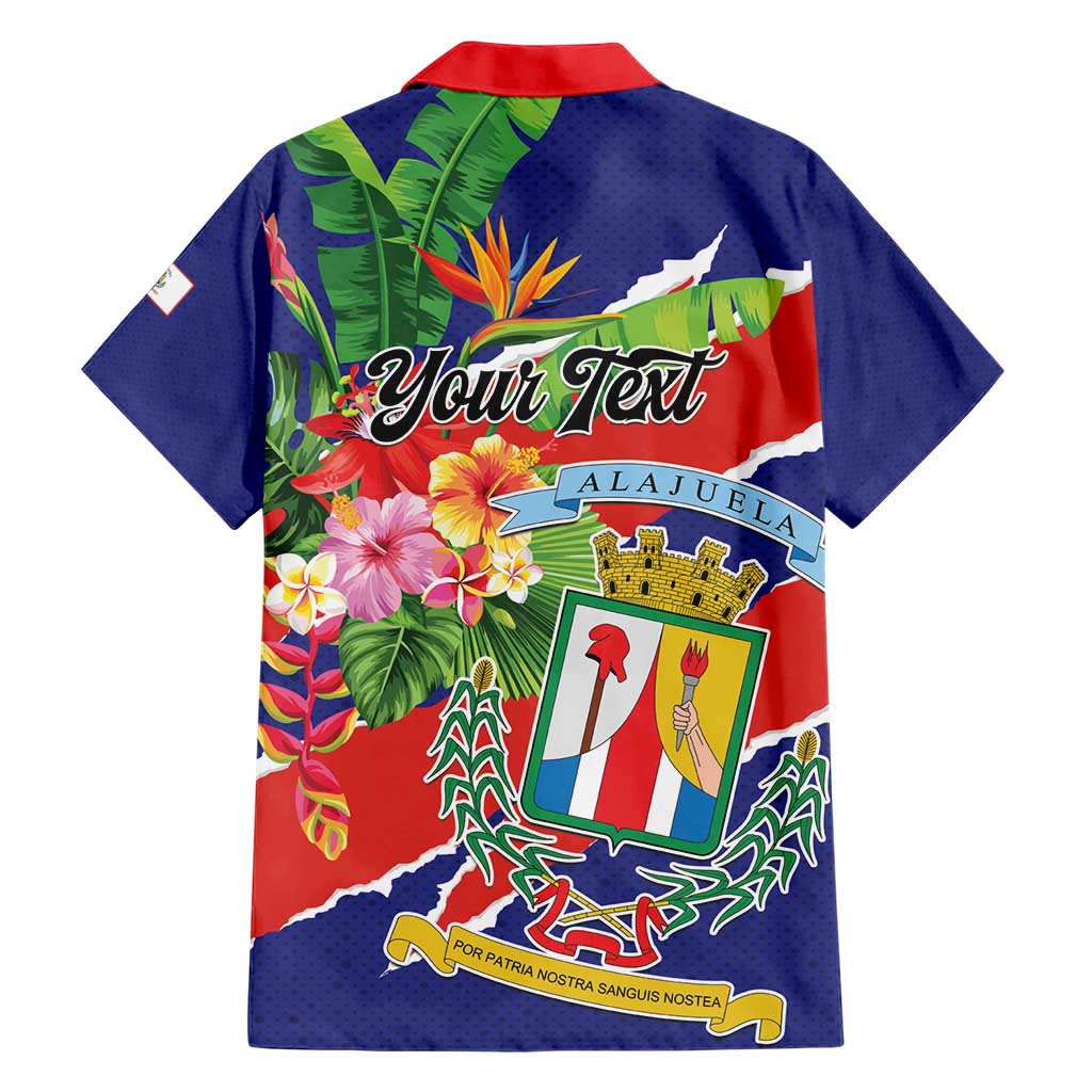 Personalized Costa Rica Alajuela Province Family Matching Short Sleeve Bodycon Dress and Hawaiian Shirt - Wonder Print Shop