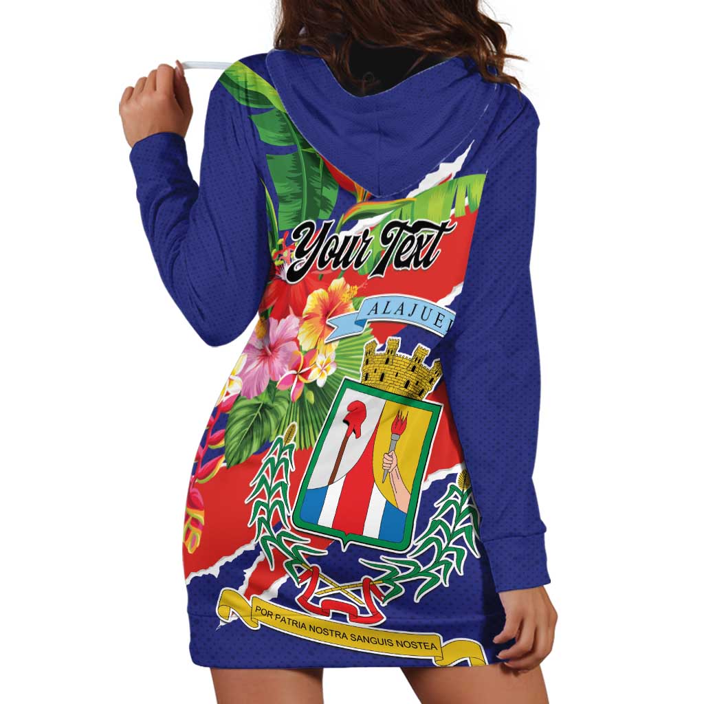 Personalized Costa Rica Alajuela Province Hoodie Dress - Wonder Print Shop