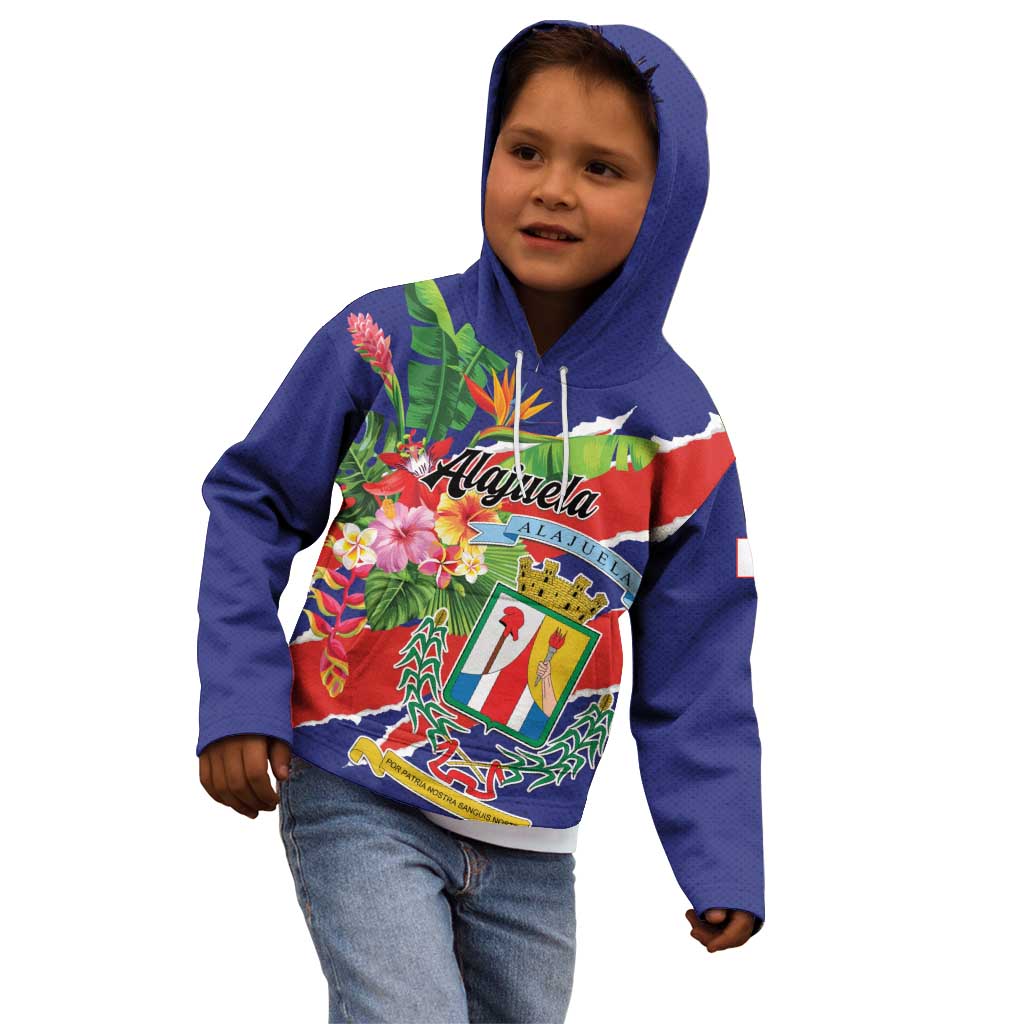 Personalized Costa Rica Alajuela Province Kid Hoodie - Wonder Print Shop