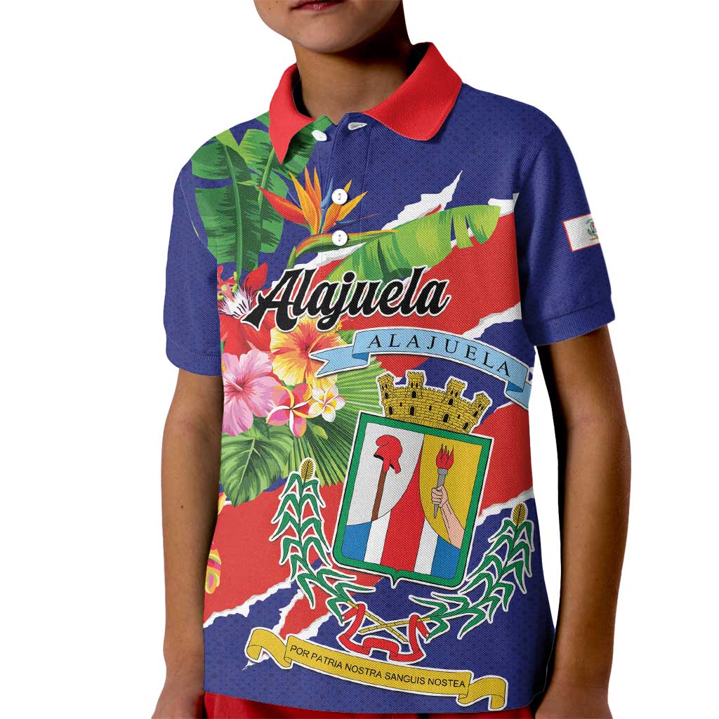 Personalized Costa Rica Alajuela Province Kid Polo Shirt - Wonder Print Shop