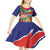 Personalized Costa Rica Alajuela Province Kid Short Sleeve Dress - Wonder Print Shop