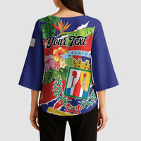 Personalized Costa Rica Alajuela Province Kimono Sleeve Blouse - Wonder Print Shop