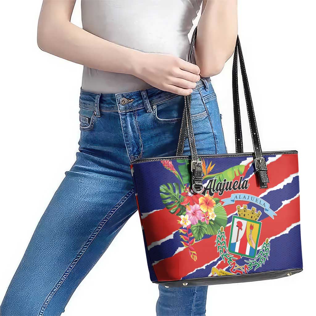 Costa Rica Alajuela Province Leather Tote Bag - Wonder Print Shop