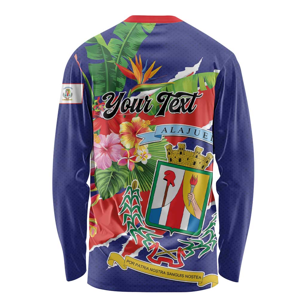 Personalized Costa Rica Alajuela Province Long Sleeve Shirt - Wonder Print Shop