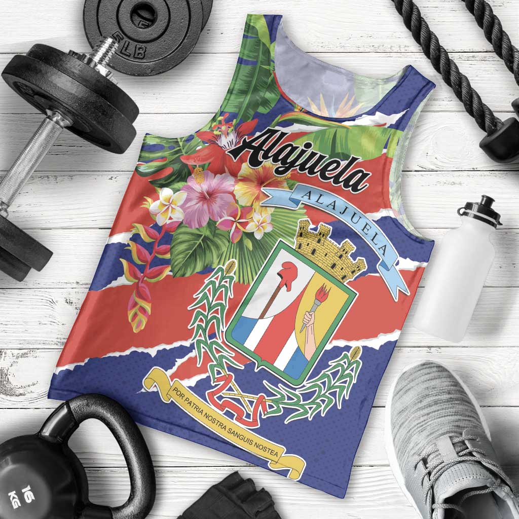 Personalized Costa Rica Alajuela Province Men Tank Top - Wonder Print Shop