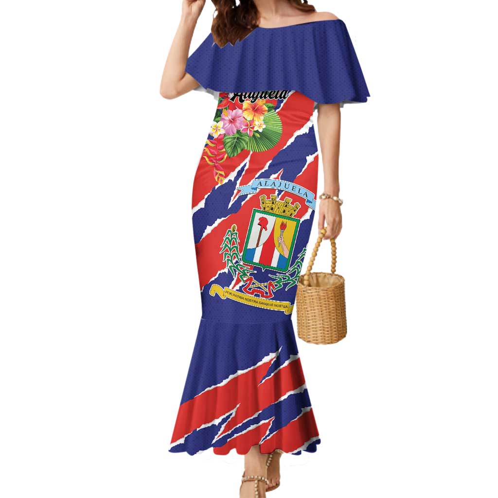 Personalized Costa Rica Alajuela Province Mermaid Dress - Wonder Print Shop