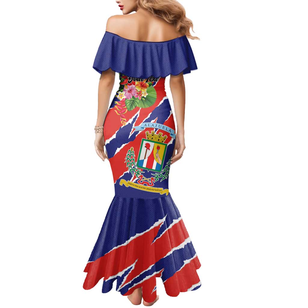 Personalized Costa Rica Alajuela Province Mermaid Dress - Wonder Print Shop