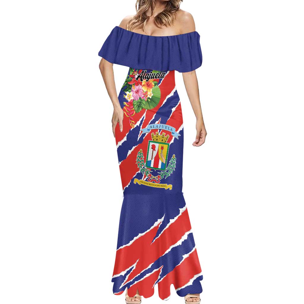 Personalized Costa Rica Alajuela Province Mermaid Dress - Wonder Print Shop
