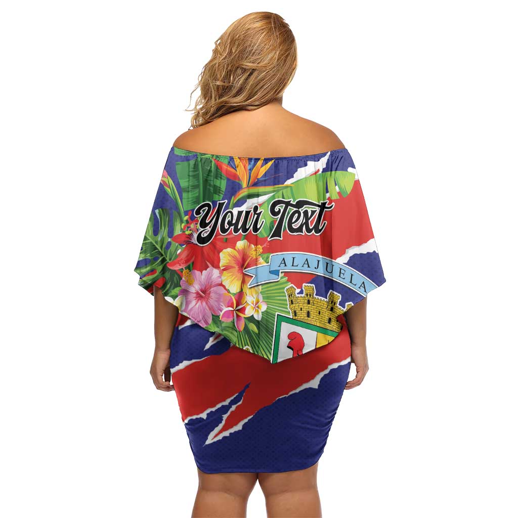 Personalized Costa Rica Alajuela Province Off Shoulder Short Dress - Wonder Print Shop