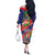 Personalized Costa Rica Alajuela Province Off The Shoulder Long Sleeve Dress - Wonder Print Shop