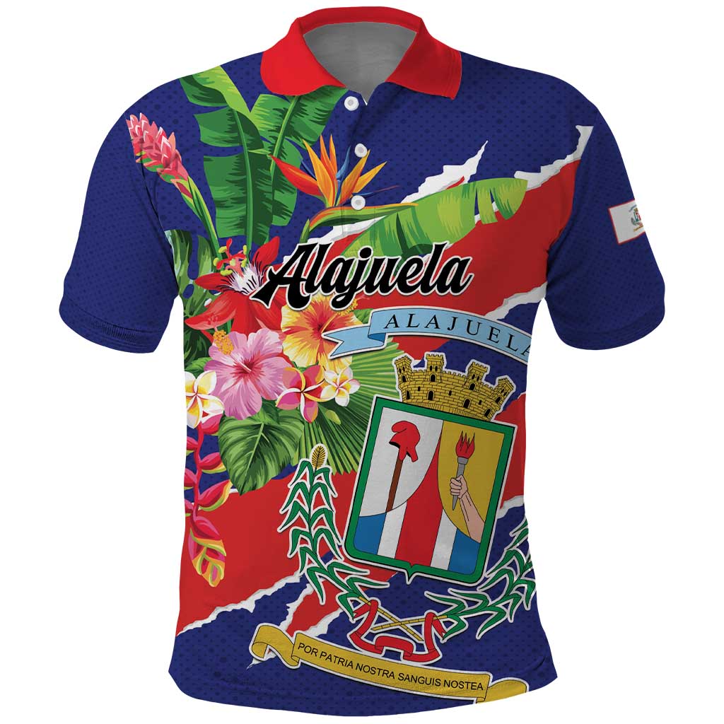 Personalized Costa Rica Alajuela Province Polo Shirt - Wonder Print Shop