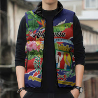 Personalized Costa Rica Alajuela Province Sleeveless Puffer Jacket - Wonder Print Shop
