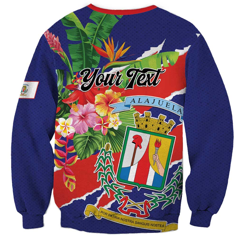 Personalized Costa Rica Alajuela Province Sweatshirt - Wonder Print Shop