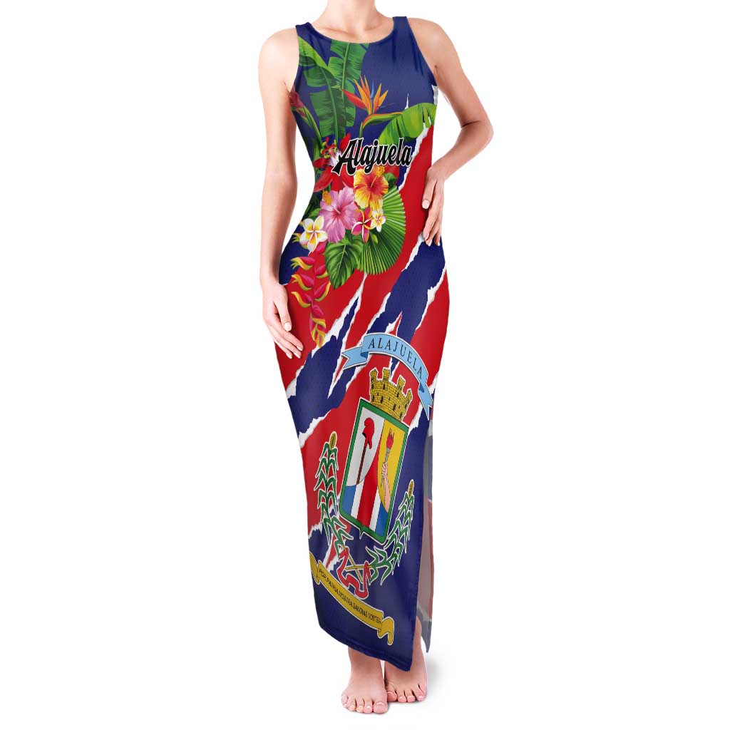 Personalized Costa Rica Alajuela Province Tank Maxi Dress - Wonder Print Shop