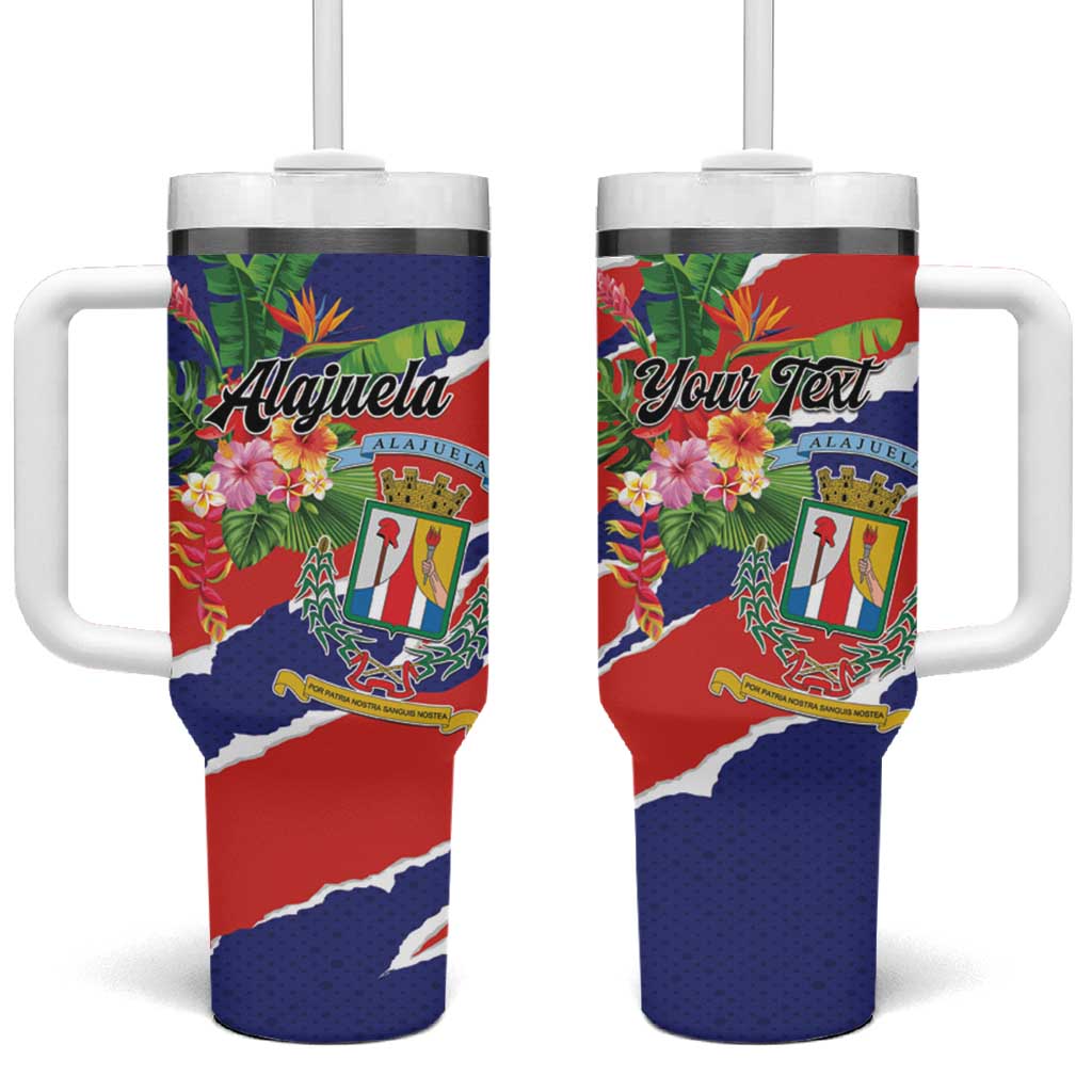 Personalized Costa Rica Alajuela Province Tumbler With Handle - Wonder Print Shop