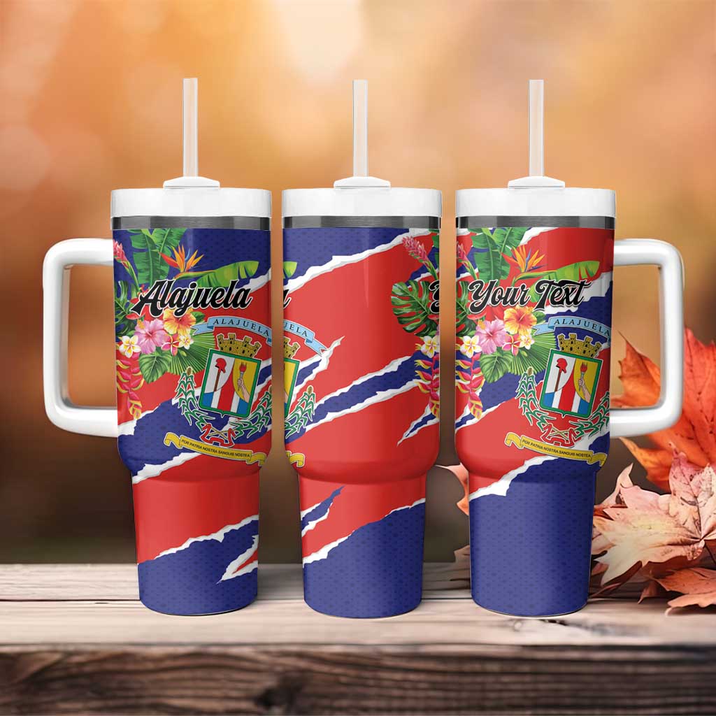 Personalized Costa Rica Alajuela Province Tumbler With Handle - Wonder Print Shop