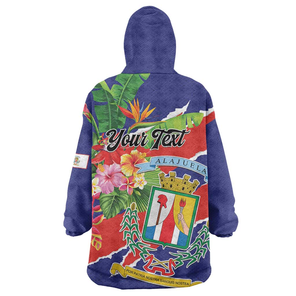 Personalized Costa Rica Alajuela Province Wearable Blanket Hoodie - Wonder Print Shop