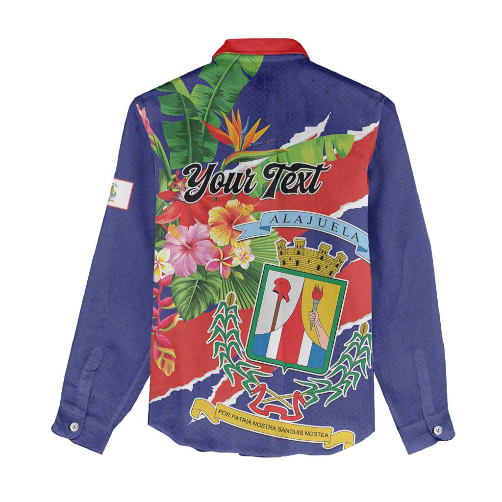 Personalized Costa Rica Alajuela Province Women Casual Shirt - Wonder Print Shop