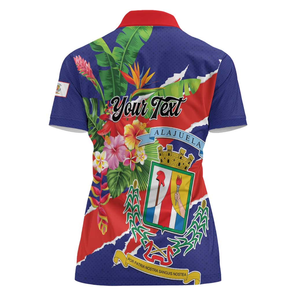 Personalized Costa Rica Alajuela Province Women Polo Shirt - Wonder Print Shop