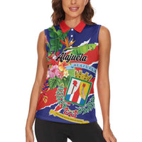 Personalized Costa Rica Alajuela Province Women Sleeveless Polo Shirt - Wonder Print Shop