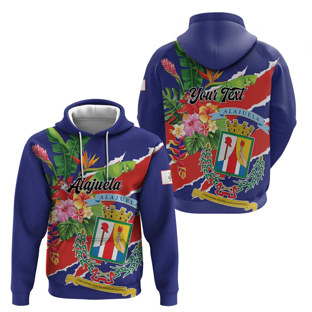 Personalized Costa Rica Alajuela Province Zip Hoodie - Wonder Print Shop