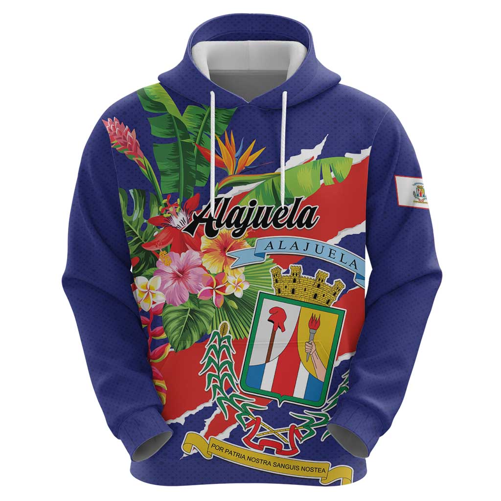 Personalized Costa Rica Alajuela Province Zip Hoodie - Wonder Print Shop