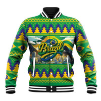 Brazil Christmas Feliz Natal Baseball Jacket - Wonder Print Shop