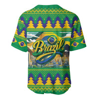 Brazil Christmas Feliz Natal Baseball Jersey - Wonder Print Shop