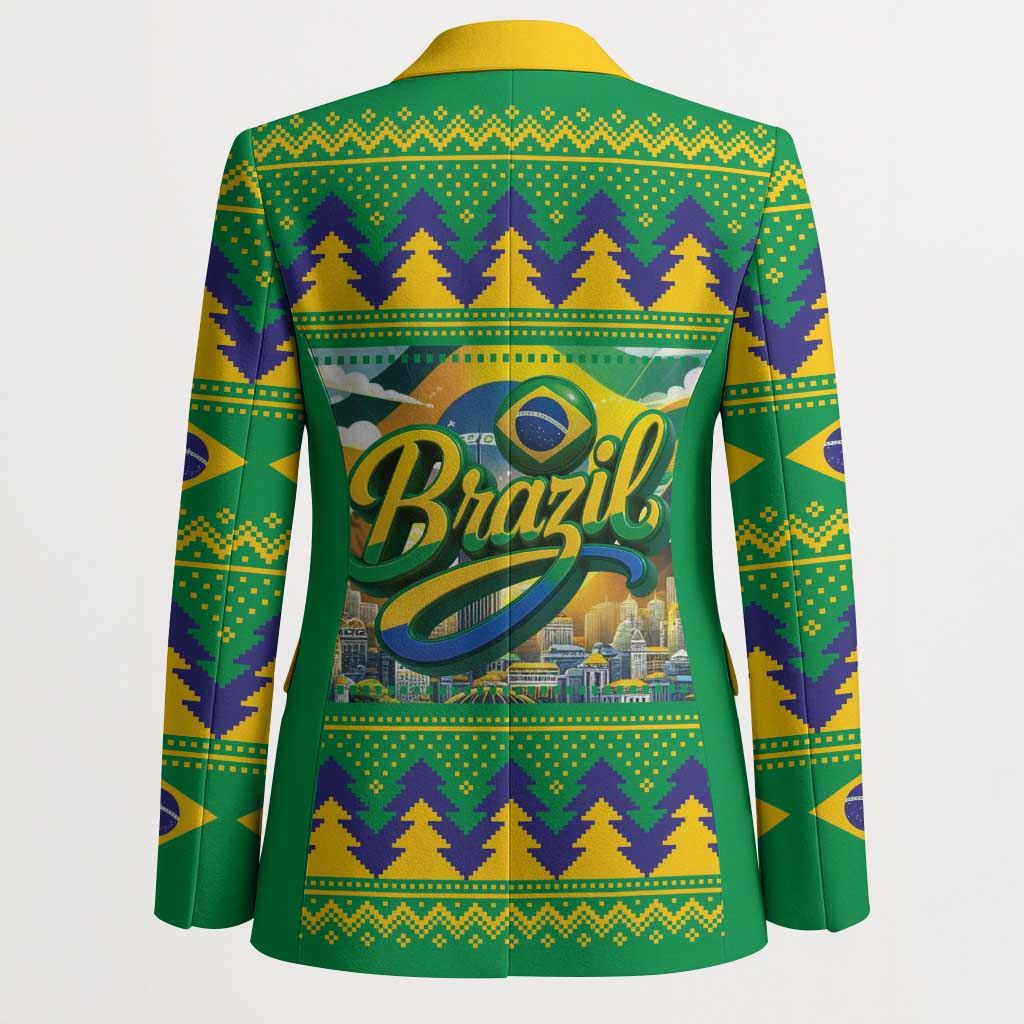 Brazil Christmas Feliz Natal Blazer - Wonder Print Shop