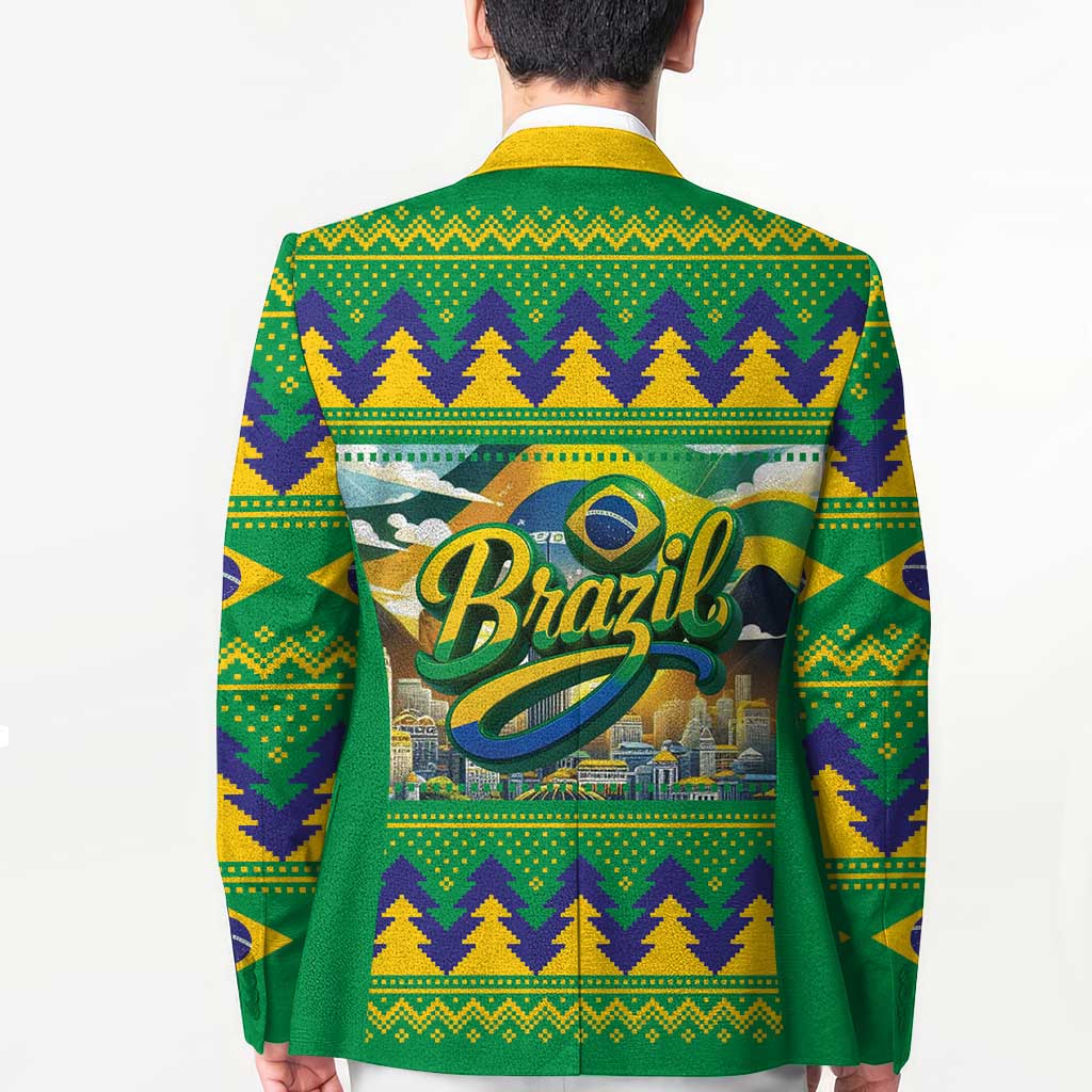 Brazil Christmas Feliz Natal Blazer - Wonder Print Shop