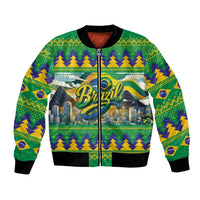 Brazil Christmas Feliz Natal Bomber Jacket - Wonder Print Shop