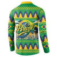 Brazil Christmas Feliz Natal Button Sweatshirt - Wonder Print Shop