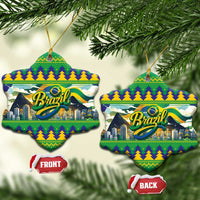 Brazil Christmas Feliz Natal Ceramic Ornament - Wonder Print Shop