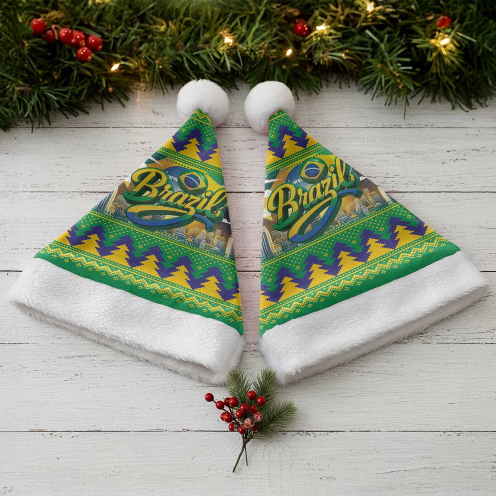 Brazil Christmas Feliz Natal Christmas Santa Hat - Wonder Print Shop