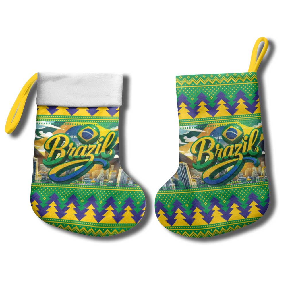 Brazil Christmas Feliz Natal Christmas Stocking - Wonder Print Shop