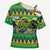 Brazil Christmas Feliz Natal Cross Shoulder Shirt - Wonder Print Shop
