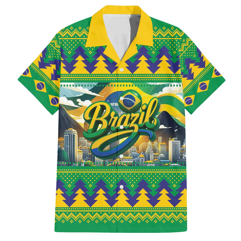 Brazil Christmas Feliz Natal Hawaiian Shirt - Wonder Print Shop