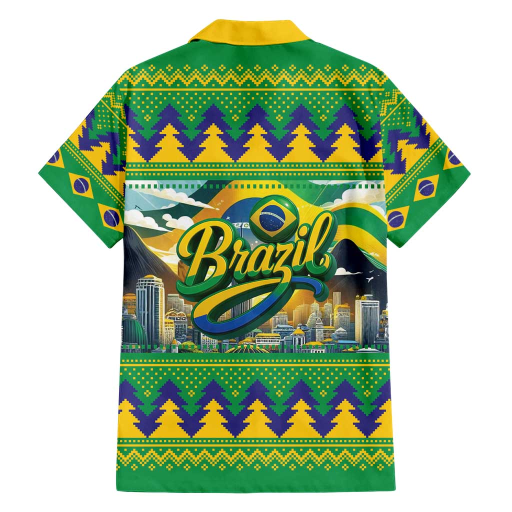 Brazil Christmas Feliz Natal Hawaiian Shirt - Wonder Print Shop