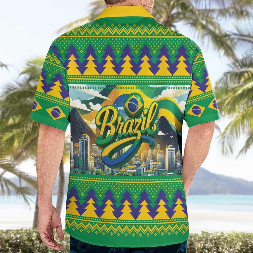 Brazil Christmas Feliz Natal Hawaiian Shirt - Wonder Print Shop