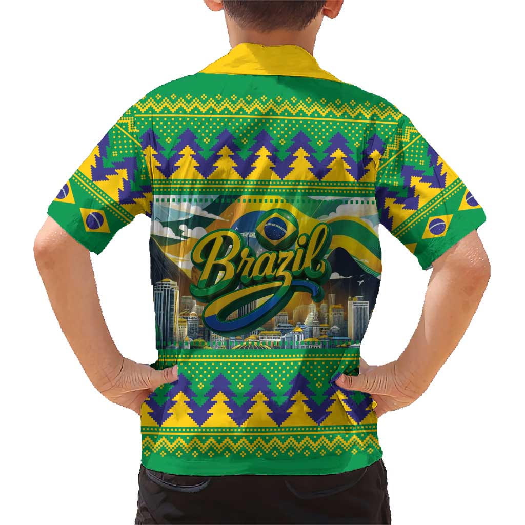Brazil Christmas Feliz Natal Hawaiian Shirt - Wonder Print Shop