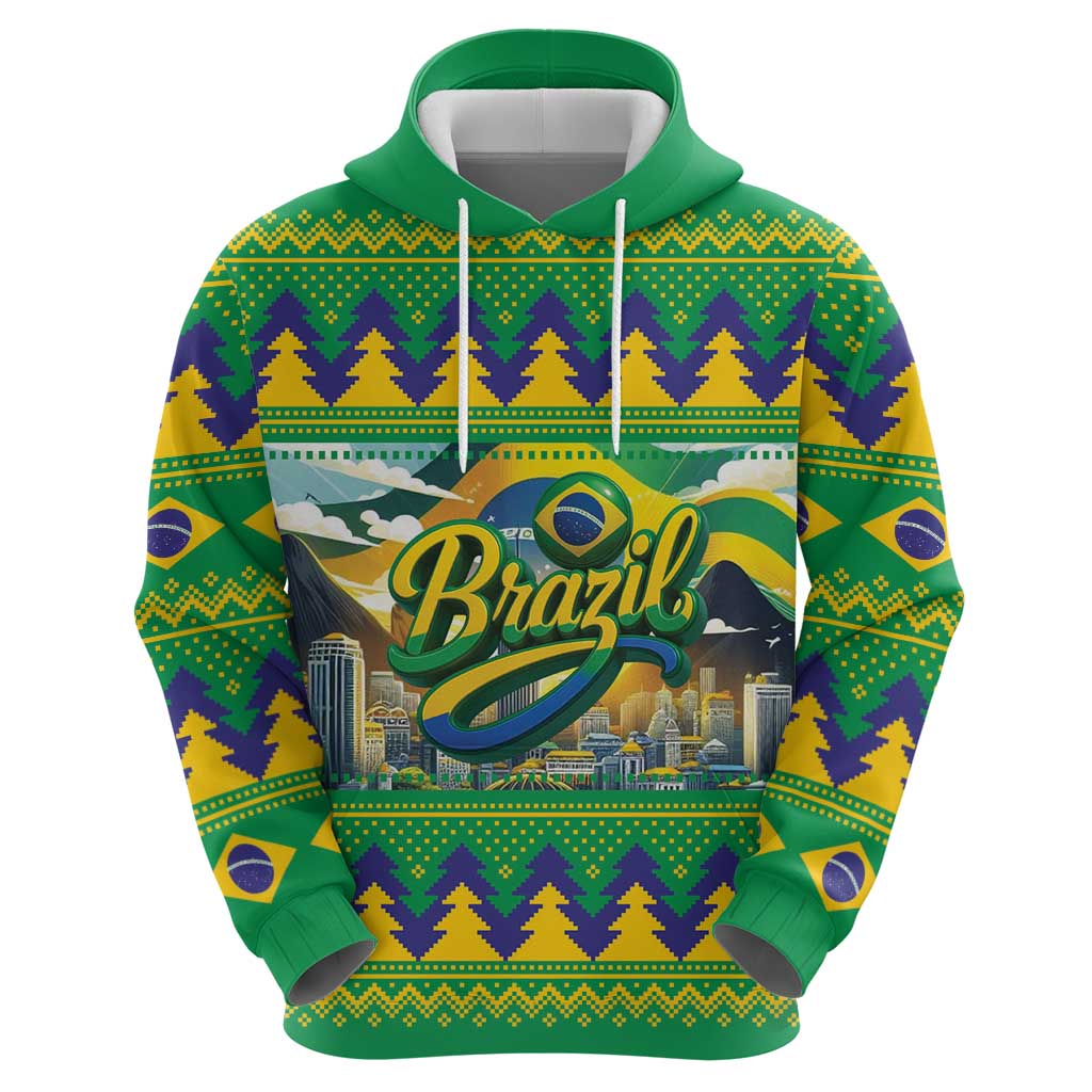 Brazil Christmas Feliz Natal Hoodie - Wonder Print Shop