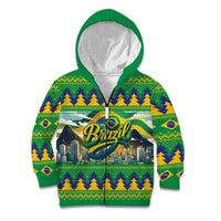 Brazil Christmas Feliz Natal Kid Hoodie - Wonder Print Shop