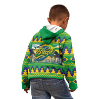 Brazil Christmas Feliz Natal Kid Hoodie - Wonder Print Shop