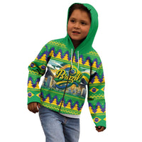 Brazil Christmas Feliz Natal Kid Hoodie - Wonder Print Shop
