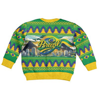Brazil Christmas Feliz Natal Kid Ugly Christmas Sweater - Wonder Print Shop