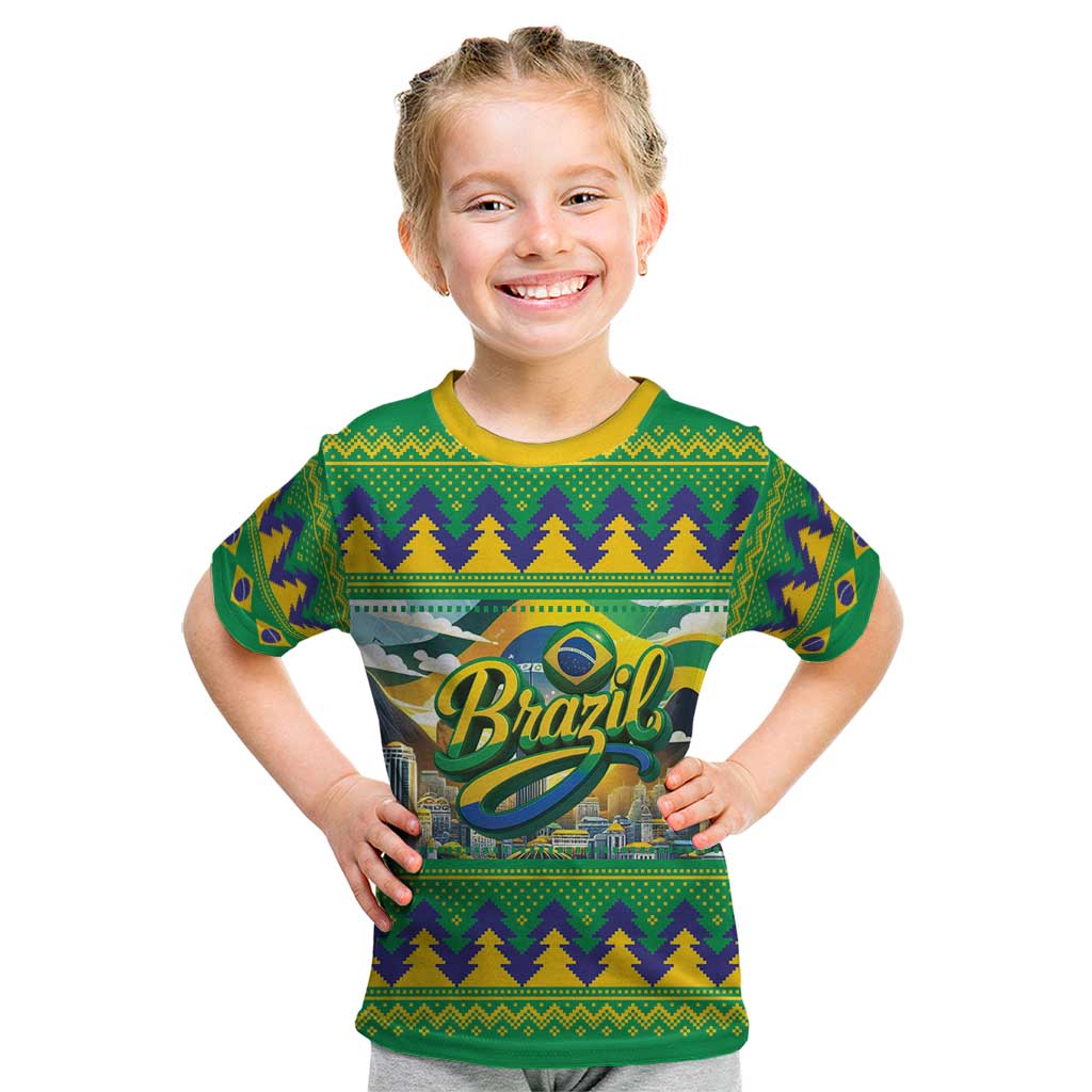 Brazil Christmas Feliz Natal Kid T Shirt - Wonder Print Shop