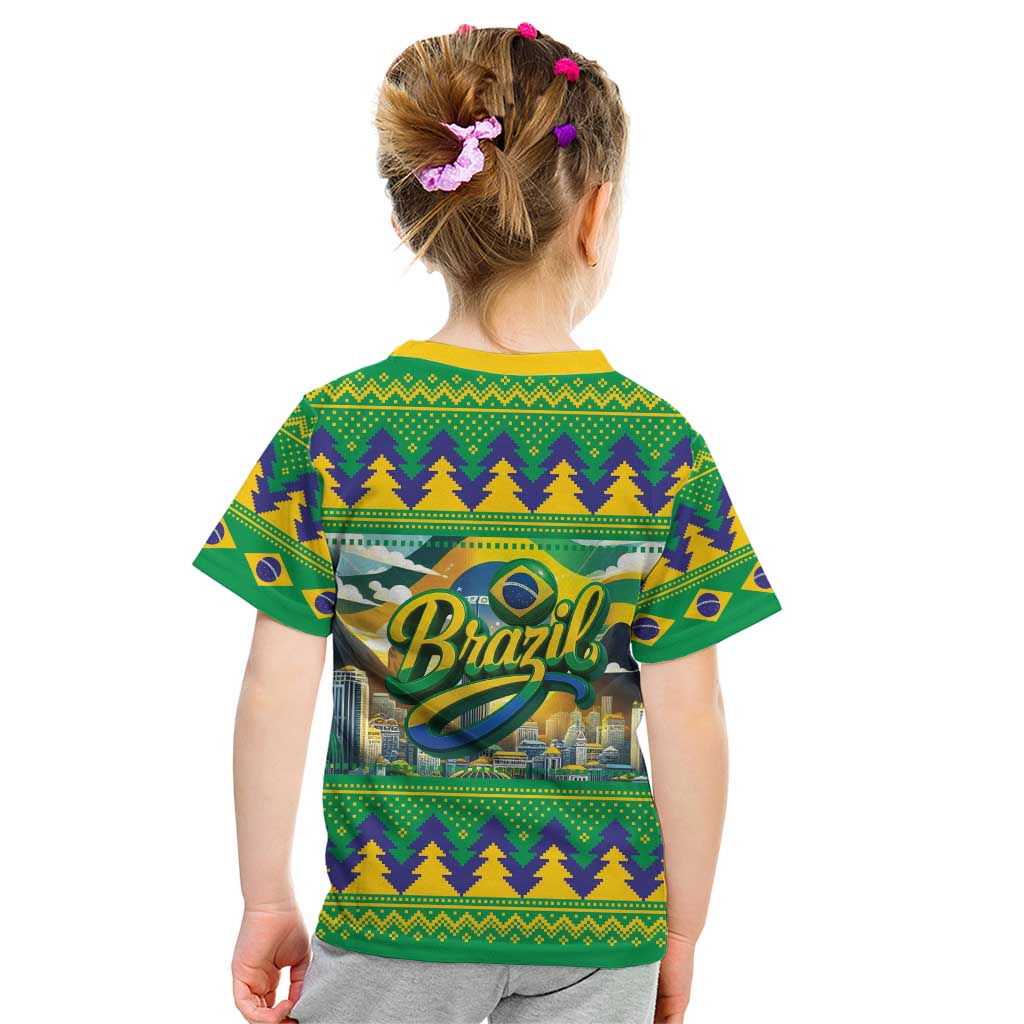 Brazil Christmas Feliz Natal Kid T Shirt - Wonder Print Shop