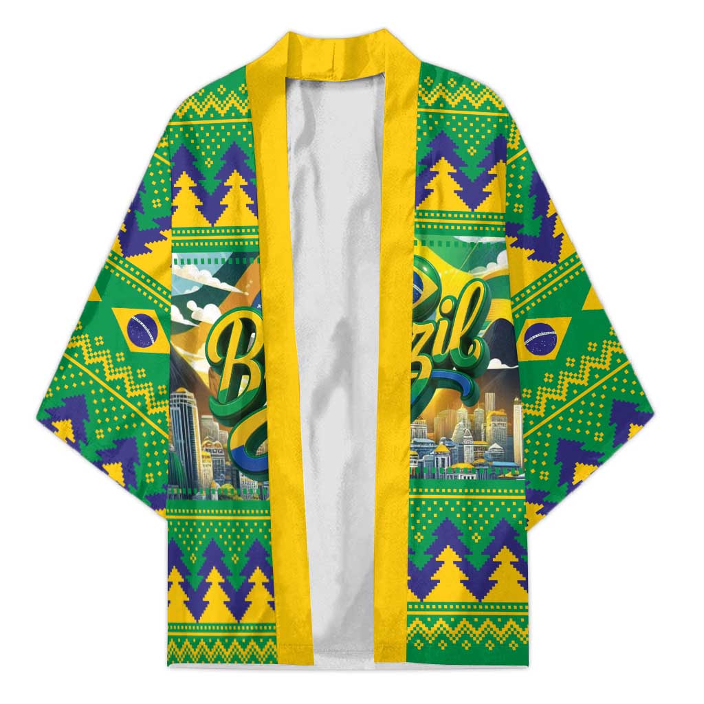 Brazil Christmas Feliz Natal Kimono - Wonder Print Shop