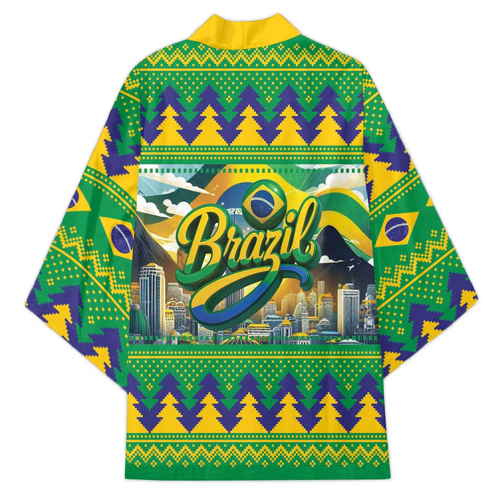 Brazil Christmas Feliz Natal Kimono - Wonder Print Shop