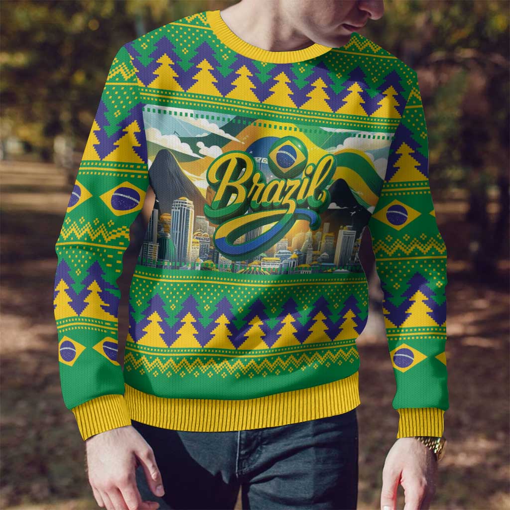 Brazil Christmas Feliz Natal Ugly Christmas Sweater - Wonder Print Shop